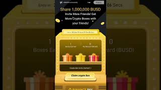 Binance Crypto Box Giveaway CLAIM FREE 10 BUSD