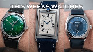 This Weeks Watches - Cartier Tank Basculante, Fears Brunswick Blue, Kurono Tokyo & More [Episode 80]