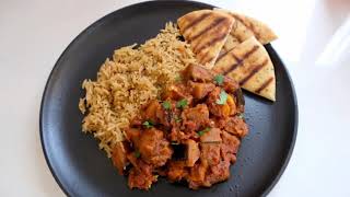 My Aubergine & Potato Curry with Quick Pilau Rice 🌱