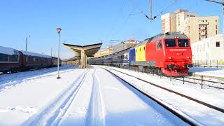 IR 1662 (TRENUL UNIRII) părășește Gara Iași cu GM 1227 (24.01.2018)