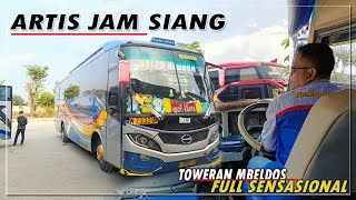 TOWER AMBRUK🙈DRIVER INI TETAP MAMPU SUSUL 2 BUS DEPAN||Trip sumber Selamat 7332 Bella Reborn