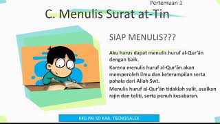 PAI KELAS 5 MARI BELAJAR SURAT AT TIIN PB 3