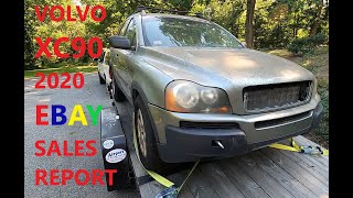 Parting out a Volvo XC90 on eBay: 2020 Sales Report. Breaking Even on an Investment!