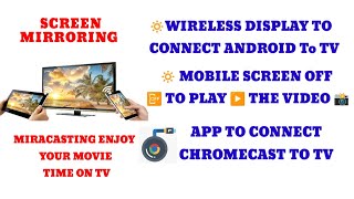 Miracast how to connect to tv screen mirroring 2024