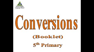 Conversions (Booklet)