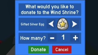 Donating a *Gifted Silver Egg!!* OP WINDS‼️ - Bee Swarm Simulator