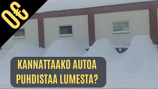 Tässä syy miksi auto kannattaa putsata lumesta ajoittain!