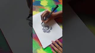 letter art 🌼comment your first letter | #trending  #youtubeshorts