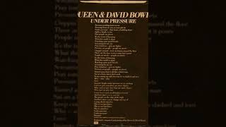 Queen and David Bowie-Under pressure (ELECTRO / POP)