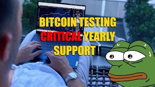 Bitcoin Testing CRITICAL Yearly Support - This Level Must Hold