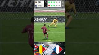 Belgio vs Francia, Calci di Rigore - UEFA Nations League 2025 #shorts #penaltyshootout