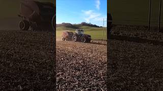 Case IH tractor and New Holland Round Baler! #farming #agriculture #caseih #hay #corn