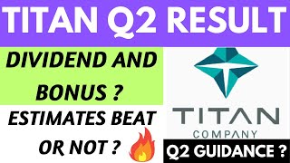 TITAN Q2 RESULT TODAY | TITAN SHARE NEWS | TITAN SHARE ANALYSIS | TITAN SHARE PRICE | TITAN SHARE