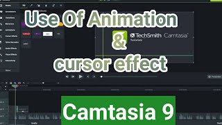 How We Can Use Camtasia Studio?Tutorial #6 for Beginners(Animations/Cursor effect)by H Abdul Majid .