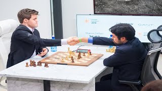 Magnus Carlsen beats Hikaru Nakamura - tactical endgame