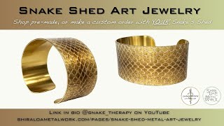 Announcing... Snake Shed Art Jewelry! Can be custom made with YOUR snake's shed! link in description