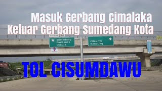 TOL CISUMDAWU /masuk gerbang Cimalaka keluar gerbang Sumedang Kota/