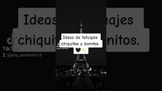 Ideas de tatuajes chiquitos y bonitos. 🖤✨