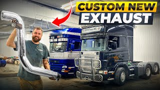 Custom Exhaust for our Scania 144!