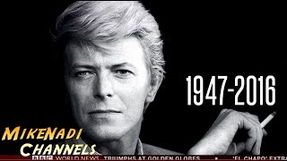 DAVID BOWIE has died - BBC News . Interview . Tribute [P1] (Jan, 2016)