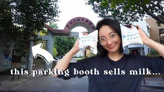 UNPASTEURIZED MILK sold in a parking booth? interesting food tour of China, unseen food of China