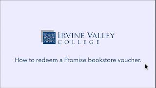 How to redeem a Promise bookstore voucher.