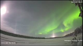 18.1.-24 Sodankylä Aurora Timelapse