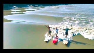 Premier surf sur le Makaré