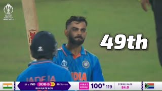 virat kohli century | ind vs sa cwc2023