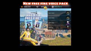 Kelega free fire 🤣 new voice pack coming equip korlo! #freefire #shorth #viralshort #shortsfeed