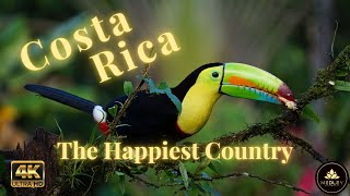 Costa Rica 🇺🇸 4K- Must Visit Place. The Happiest Country on Earth | Beautiful Calm Music | San Jose