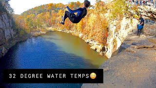 JUMPING HUGE WATERFALL! *80 feet*