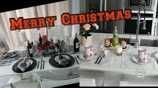 je vous présente ma table a manger pour les fêtes ☃️☃️⛄⛄