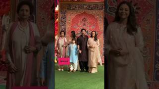 Shahrukh Khan with his family in Ganesh Chaturthi pooja at Ambani house