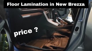 maruti suzuki New Brezza Floor Lamination