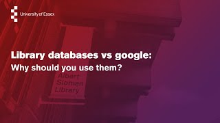 Library databases vs Google