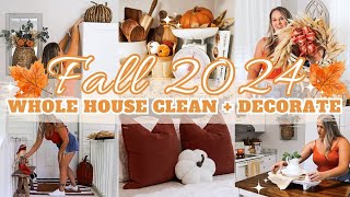 FALL CLEAN + DECORATE 2024 | WHOLE HOUSE CLEAN + DECORATE | EXTREME CLEANING MOTIVATION | MarieLove