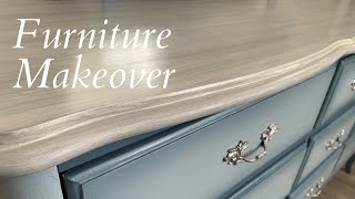 Chalk Paint Furniture Makeover | Blending Technique | Shading | Whitewash