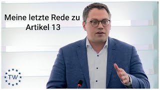 Meine Rede zu Artikel 13 | Tiemo Wölken