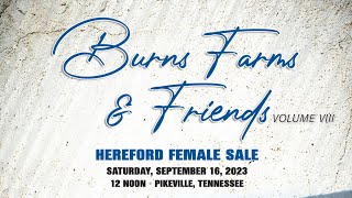 Burns Farms & Friends Female Sale : Sep 16, 2023