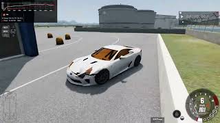 Lexus LFA in Beamng. Realistic engine, and sound.