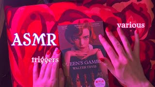 ASMR Things I Got For My Holiday (Whispering, book, bag, jewellery, fabric sounds)