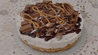 No bake KitKat cheese cake || No gelatin