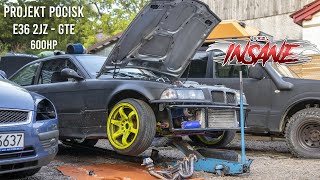 Pierwsze ŁUTUTU! Jesteśmy o krok od hamowni! E36 2JZ-GTE 600HP!!! - Projekt POCISK #25