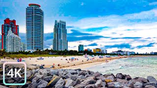 【4K】Walking in USA 🇺🇸  | South Pointe Park, Florida, Miami Beach in 4K