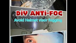 DIY anti-fog for helmet lens