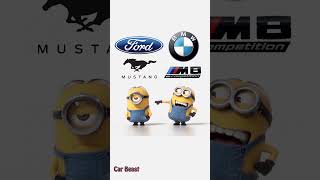 Ford Mustang GT vs BMW M8 minion style#foryou #funny #status #tiktok #car #mustangs #car #asmr #fyp