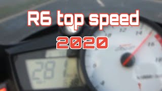 Yamaha R6 top speed. 2020