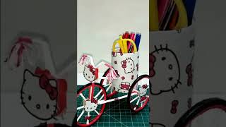 Paper Cycle Pen Stand #shorts - Hellokitty Pen Holder #shorts