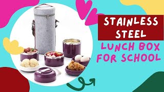 Stainless Steel Lunch Box For School | Best Stainless Steel lunch box review